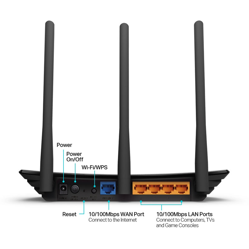 راوتر تي بي لينك 450 ميجابت في الثانية لاسلكي N، TL-WR940N