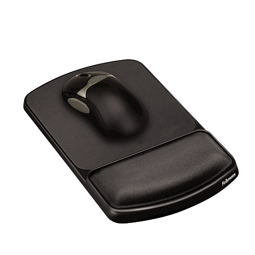 Gel Wrist Rest and Mouse Pad - Graphite/Platinum