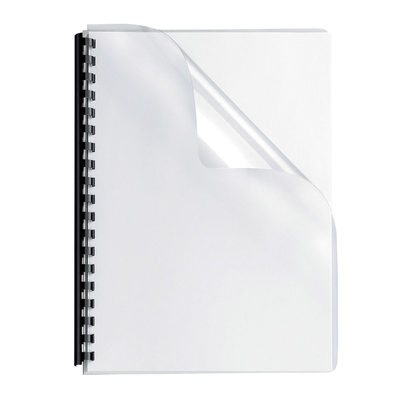 PVC Binding Sheets - 180 Micron, A4, Clear (Pack of 100)