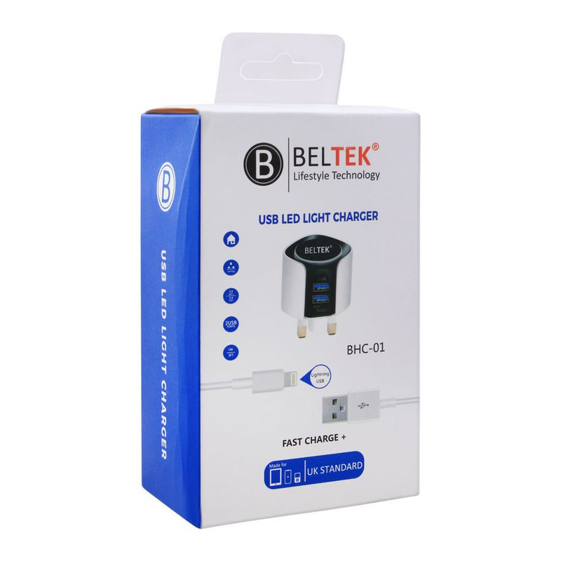 Beltek Micro USB LED Light Fast Charger, BHC-01