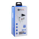 Beltek 2xUSB Ports Fast Charger and MicoUSB Data Cable, 100cm, BHC-05