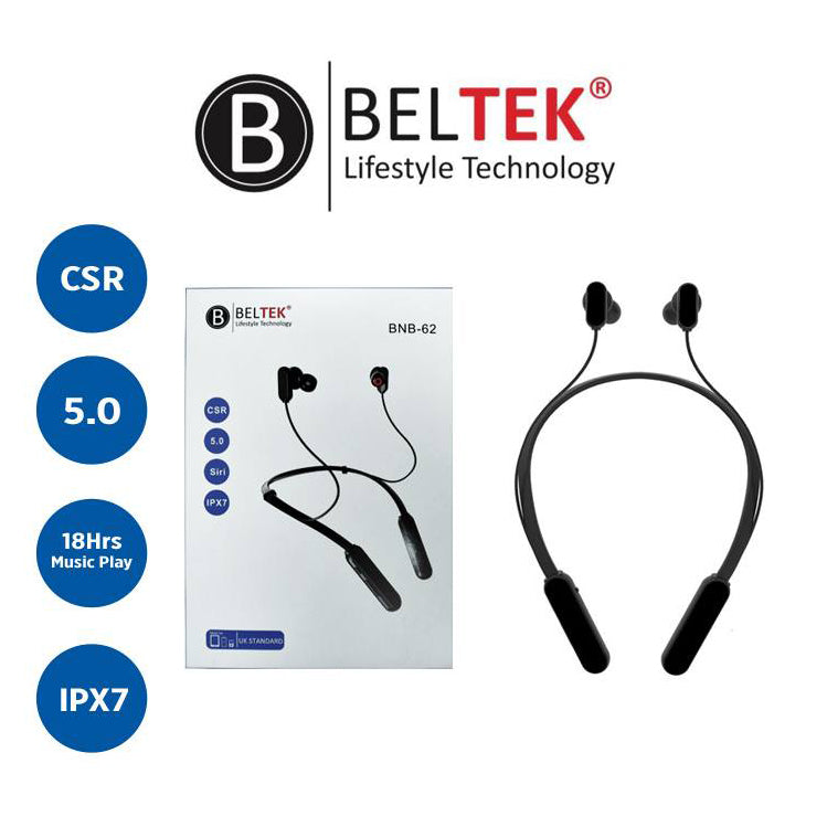 Beltek BNB-62 Bluetooth Neck Band Earphone Black