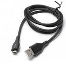 Beltek BCC-25 Micro 1 meter braided charging cable black