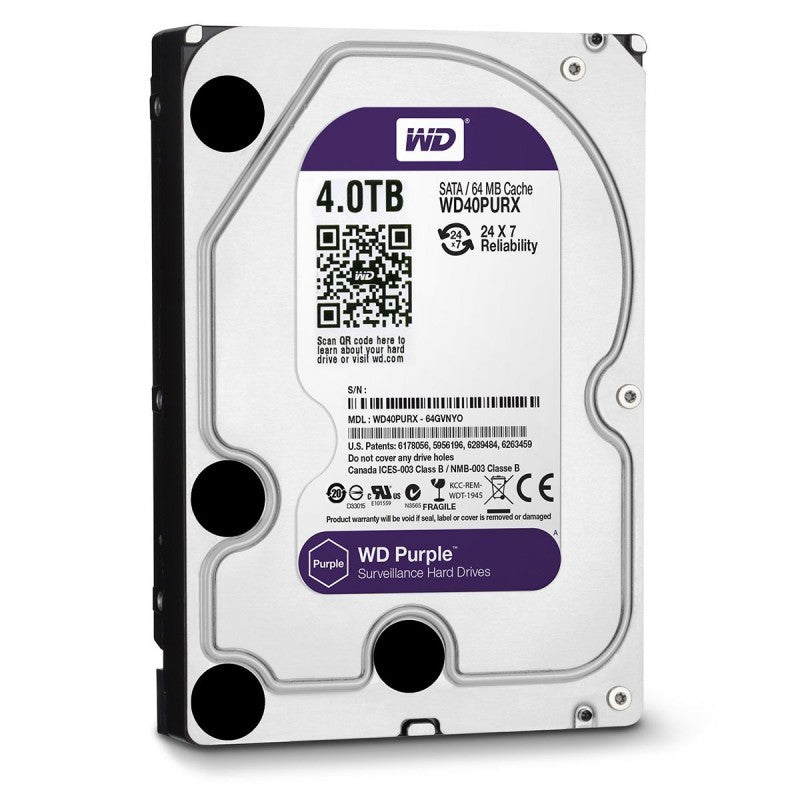 قرص صلب WD Purple بسعة 4 تيرابايت واجهة SATA