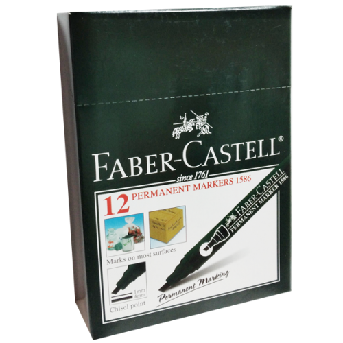 Faber Castell Permanent Marker Black 1586