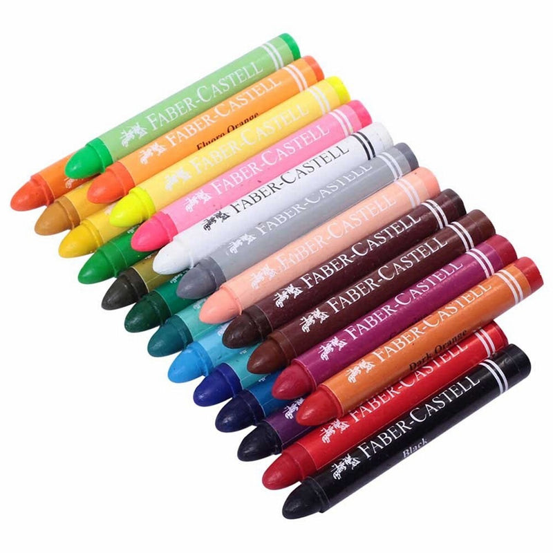 Faber Castell Wax Crayon Multicolor FCIN120039 24 Pcs Set