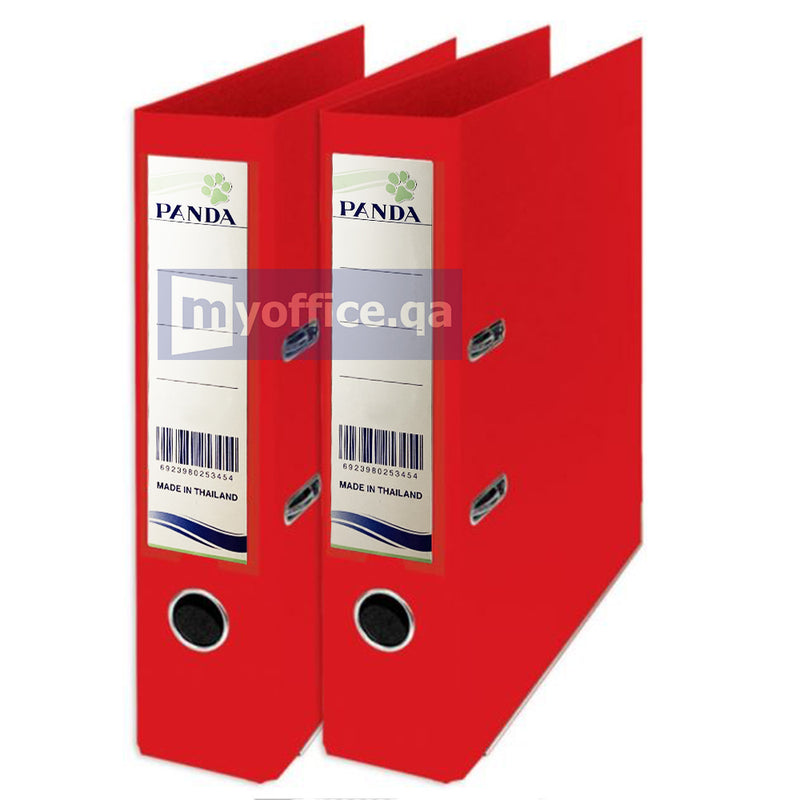PVC Box File F/S Red 75mm