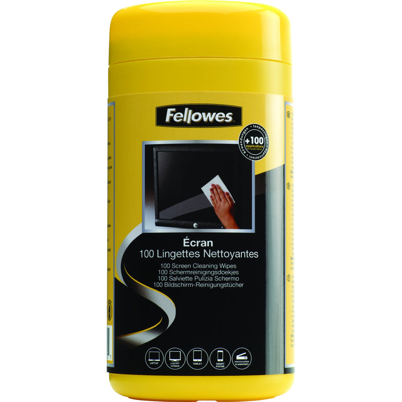 Fellowes Screen Cleaning Wipes - 100wipes