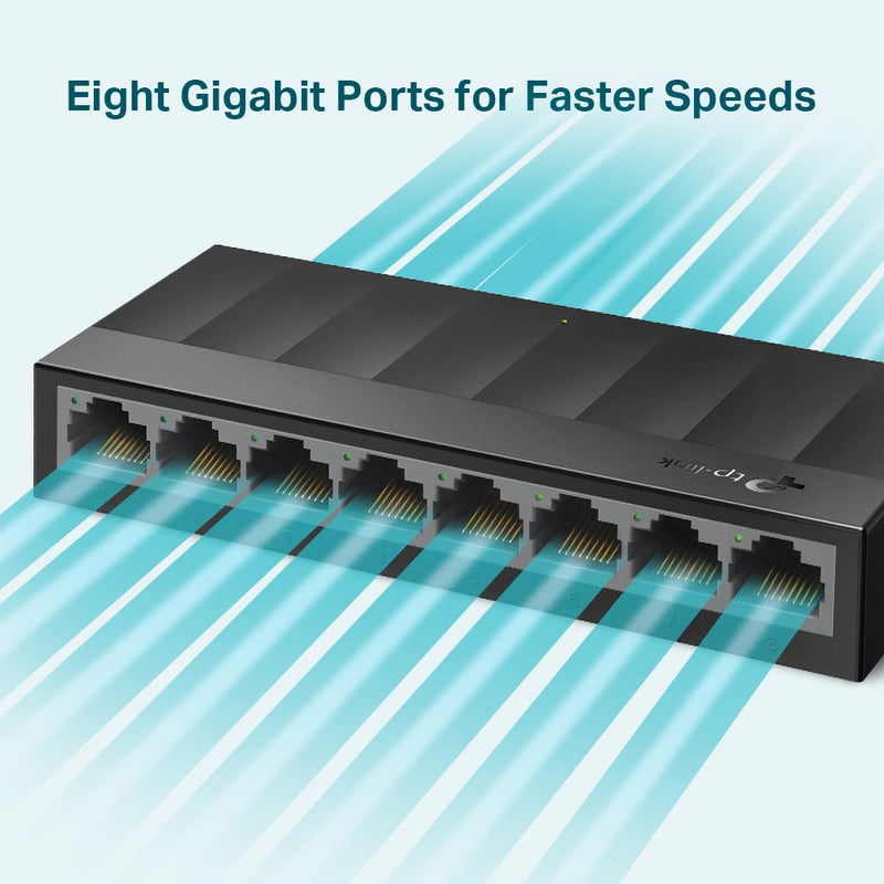 تي بي لينك، محول إيثرنت جيجابت 8 منافذ LS1008G
