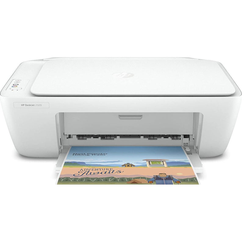 طابعة HP DeskJet 2320 الكل في واحد مقاس A4، قابس USB؛ الطباعة والمسح الضوئي والنسخ - أبيض