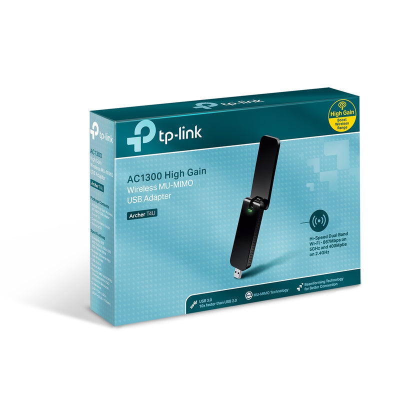 TP-Link AC1300 Wireless Dual Band USB Adapter - Archer T4U