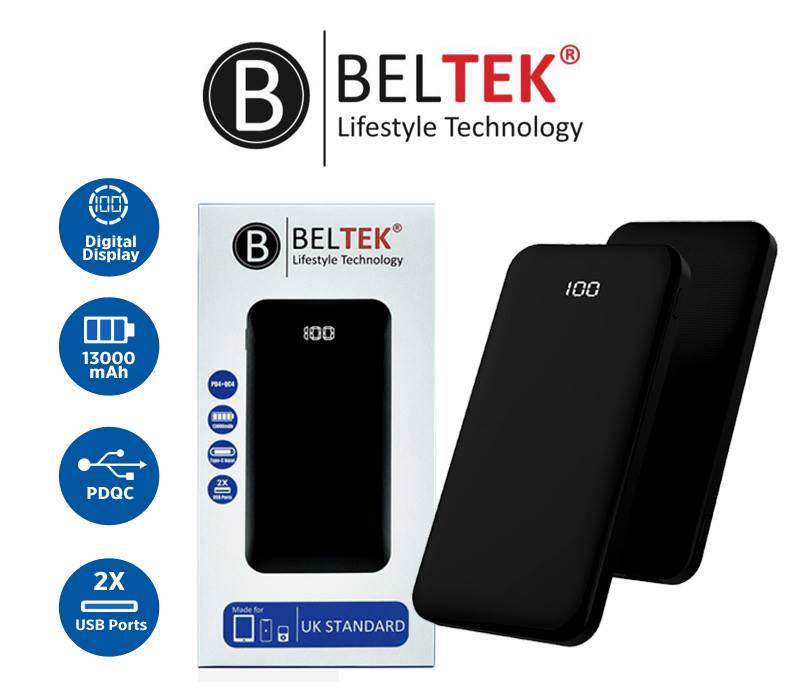 Beltek 2xUSB Ports 13000Mah Power Bank, BPB-101