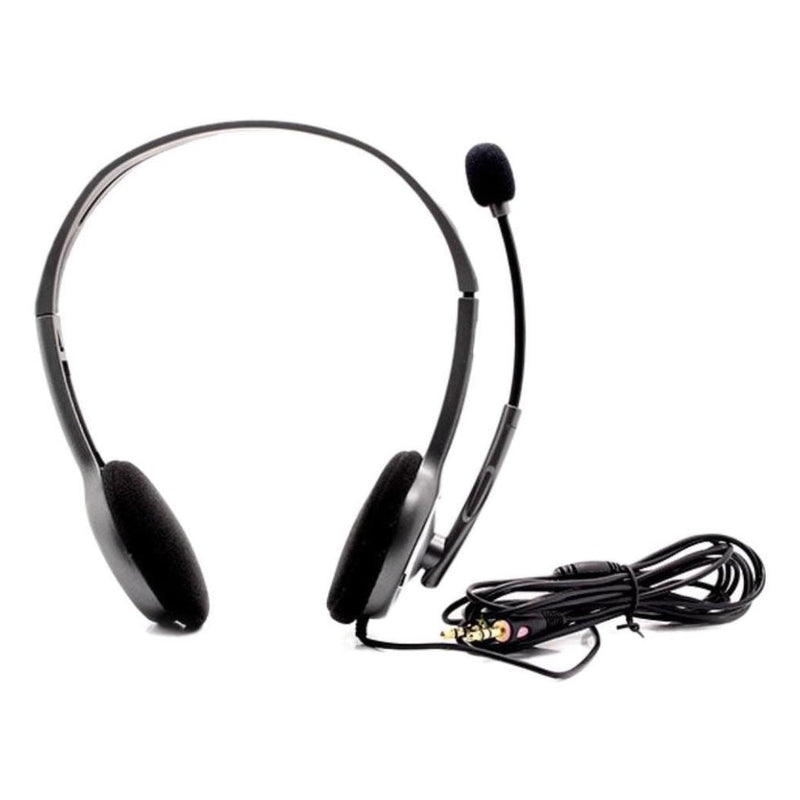 Wired Headset Hp H110 Headset Logitech H110 Stereo Headset, Black