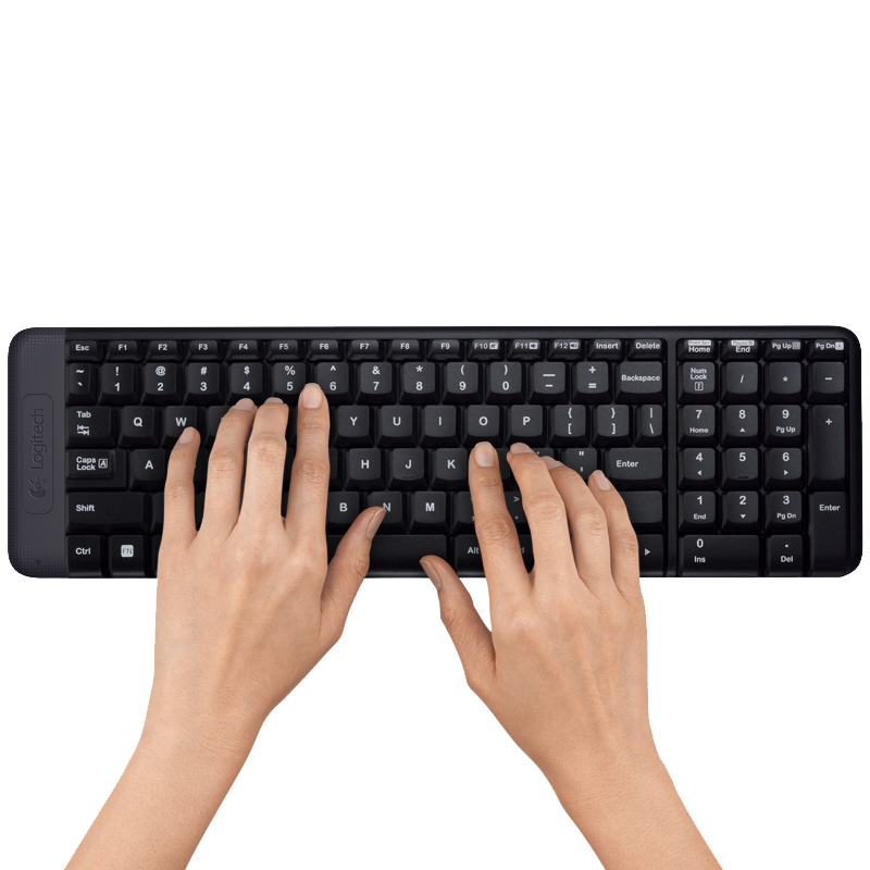 لوجيتك MK220 لوحة مفاتيح وماوس لاسلكيين - انجليزي، اسود