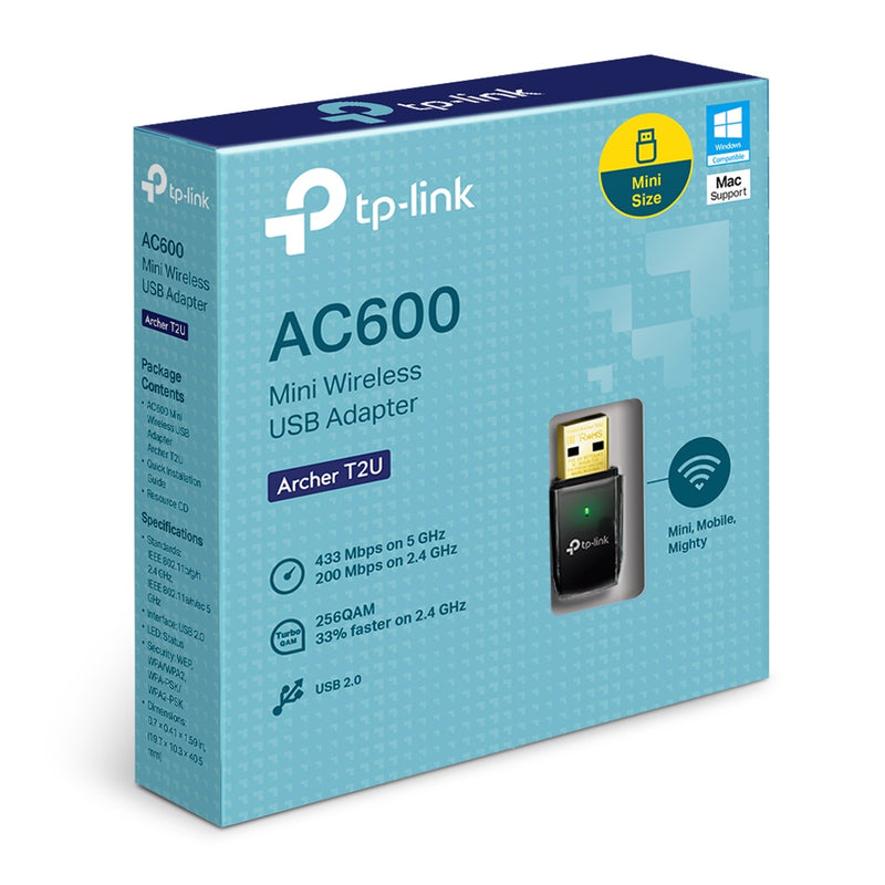 TP-Link AC600 Wireless Dual Band USB Adapter - Archer T2U