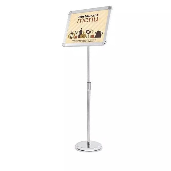 Aluminium Standing Poster Stand plated foot Snap Frame A3