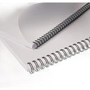 Renz Ring Wire - 3:1, 6.9mm 1/4'', 34 Loops, Black or White (Pack of 100)