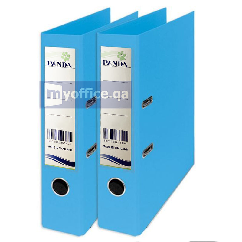 PVC Box File F/S Sky Blue 75mm