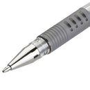 قلم كرة دوارة معدني بمقبض G-1 من بايلوت 1.0 فضي