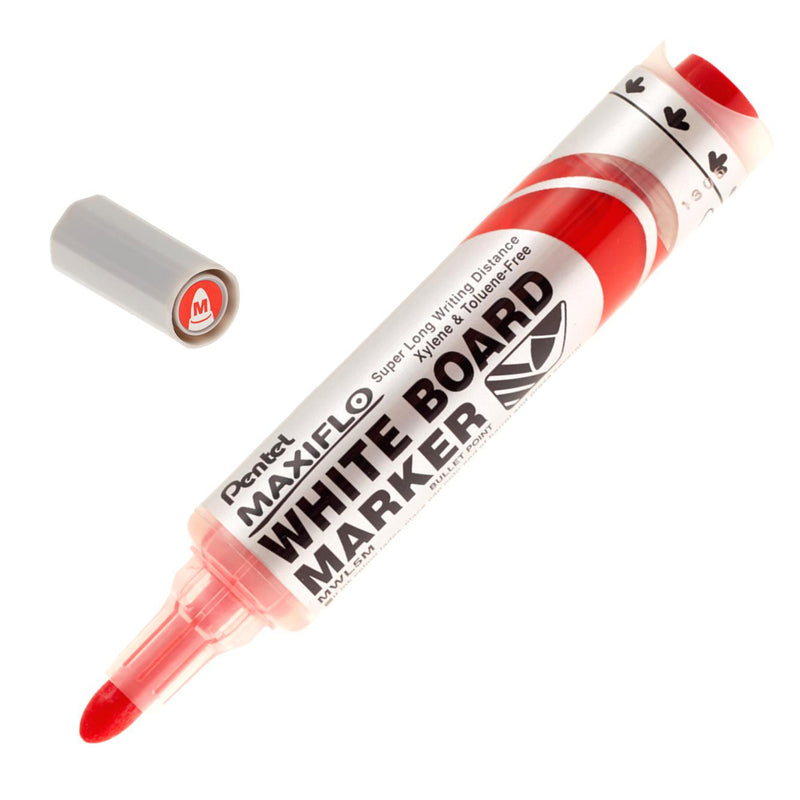 قلم تحديد السبورة البيضاء متوسط ​​الحجم من Pentel MWL5M Maxiflo