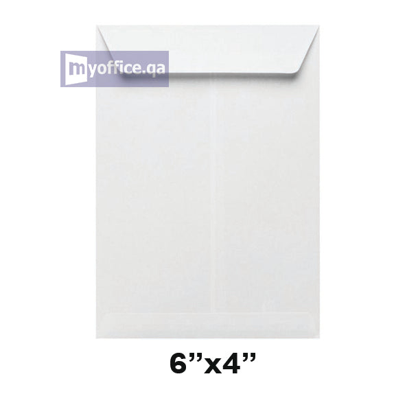 مظروف مقاس 6 × 4 بوصة باللون الأبيض (عبوة تحتوي على 500 ظرف)