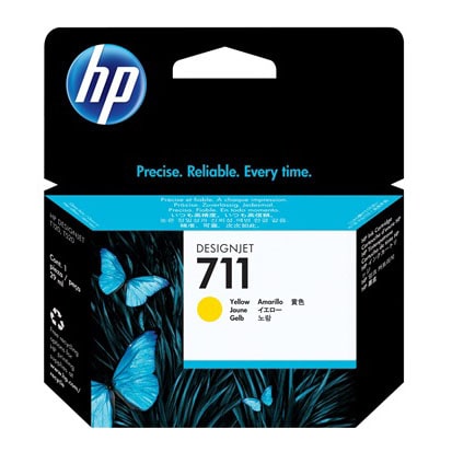 HP 711 Yellow Ink Cartridge (CZ132A)