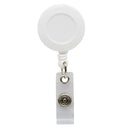 مشبك حامل شارة/ بكرة قابل للسحب لشارة الهوية - أبيض