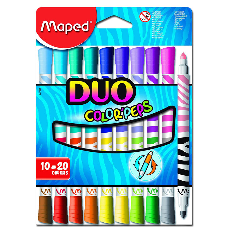 Color Peps Felt Tip Duo 10=20 Color Packet 847010