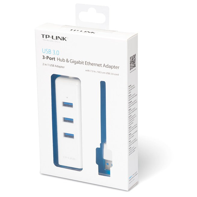 TP-Link UE330 USB 3.0 3-Port Hub & Gigabit Ethernet Adapter