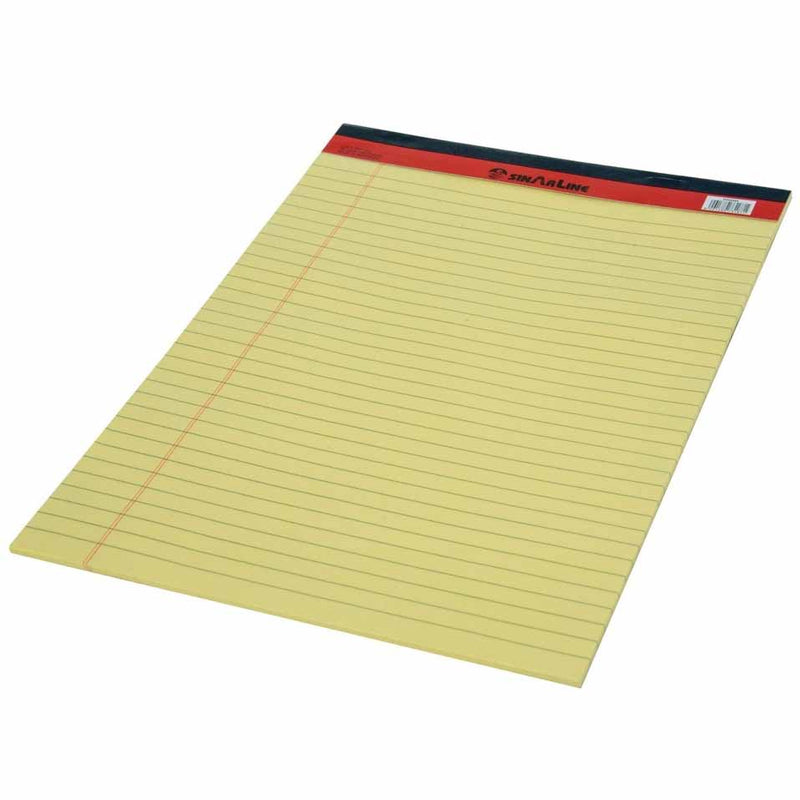 SinarLine Legal Pad Yellow A4, 210 x 297mm