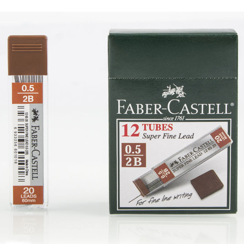 Faber Castell Super Fine Lead HB 0.5 (Pack of 12 tubes) FCC 126525