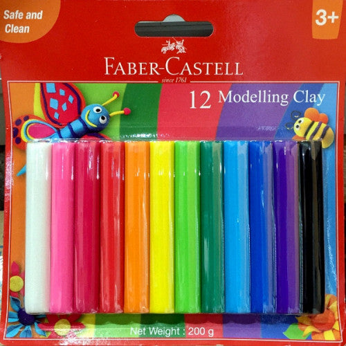 Faber Castell 12 Vivid Colours Modelling Clay FCIN120892