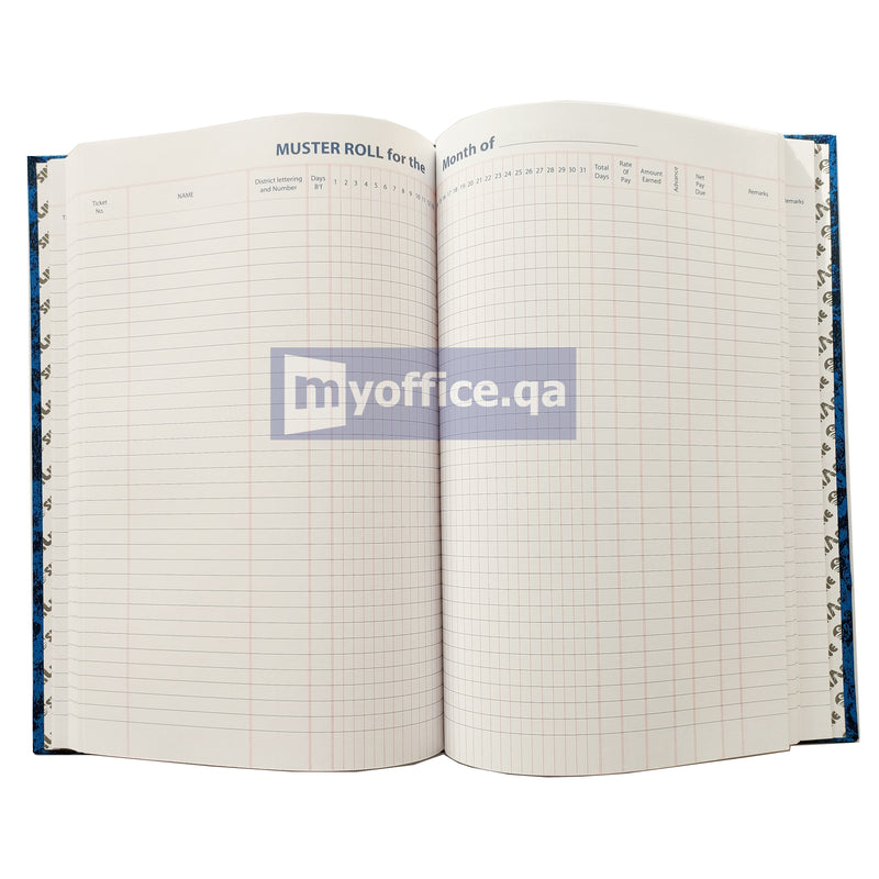 Muster Roll Book Sinar HB02886 104 Sheets