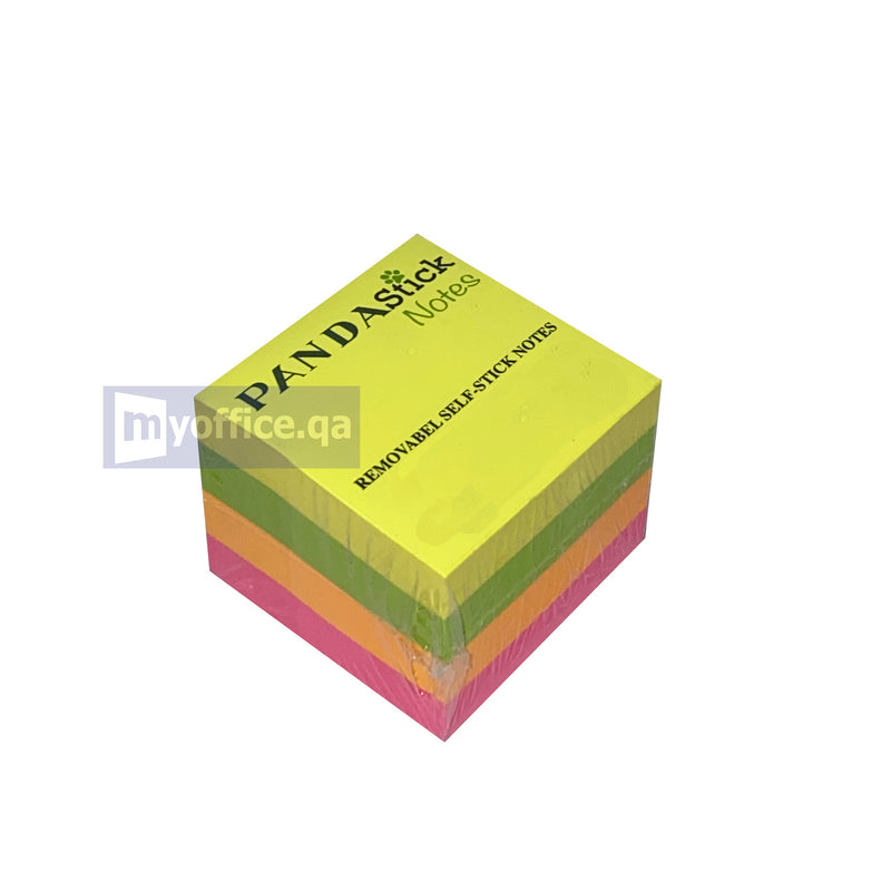 Panda Sticky Notes 3"x 3"/ 75mm x 75mm, Assorted Color