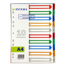 PVC Index Divider 1-10 Color A4