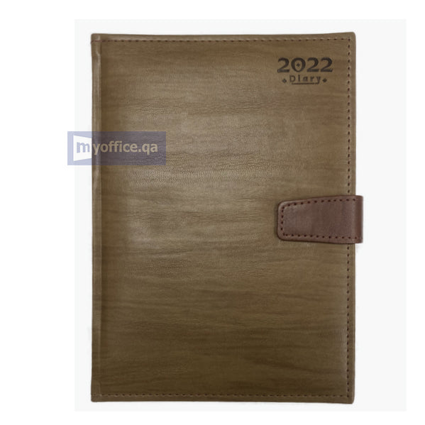 2024 Wooden Brown Diary B5-01